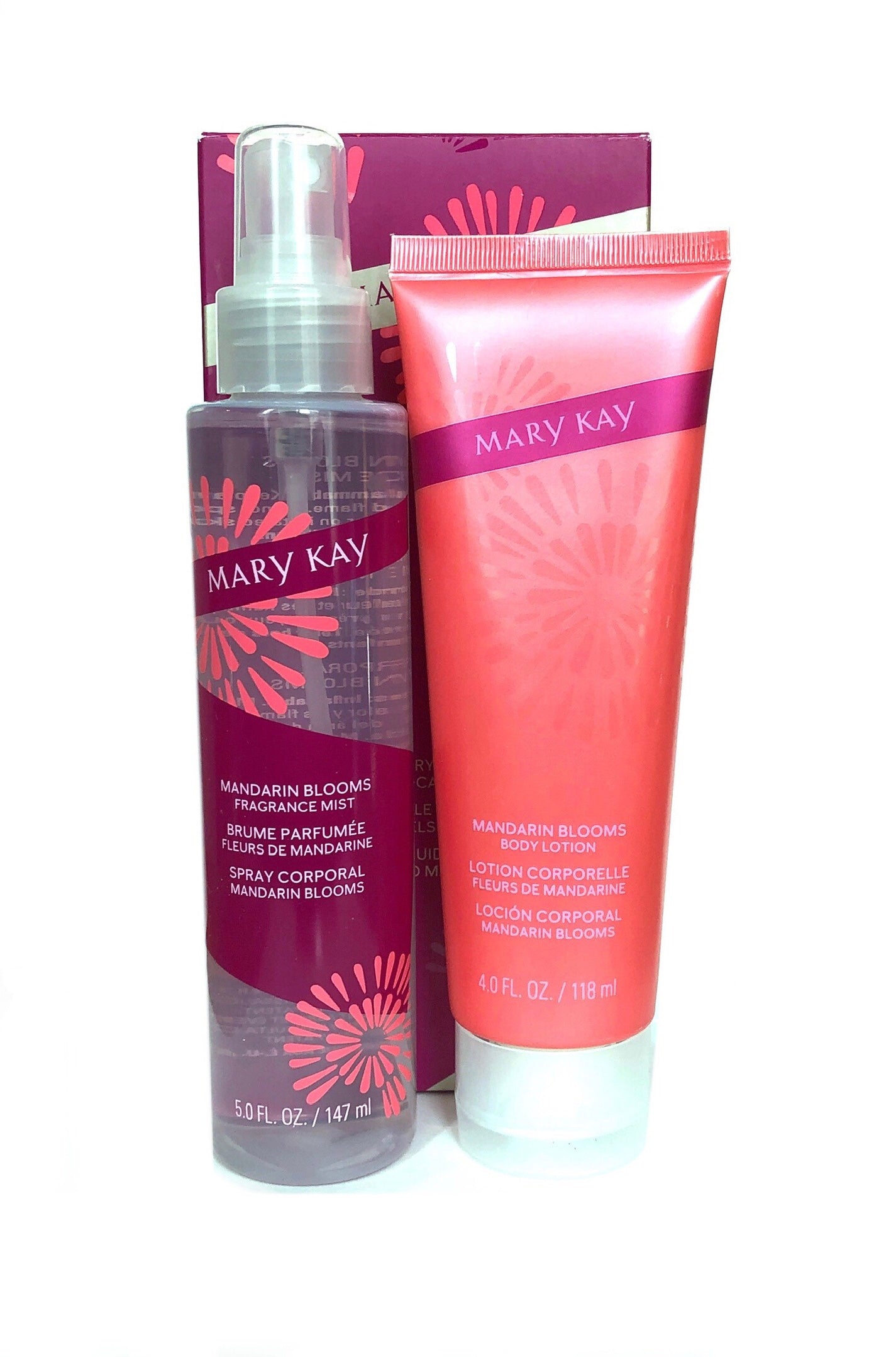 Mary Kay Mandarin Blooms Body Care Set ~ Body Lotion &amp; Fragrance Mist